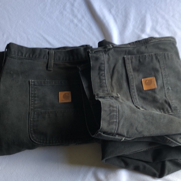 Men’s Carhartt size 40x32 work cargo work chore jeans - Picture 3 of 16